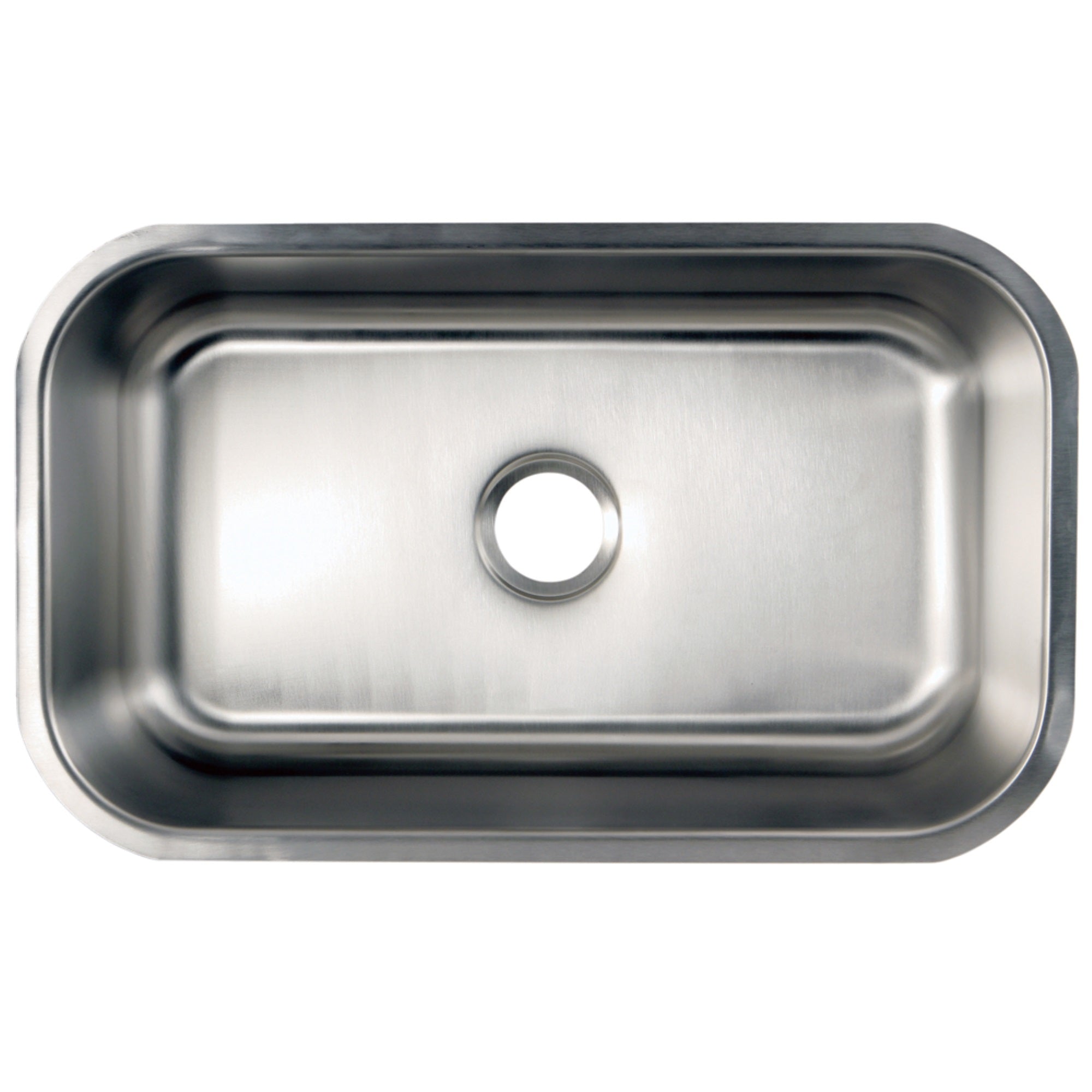 Gourmetier Gkus3018 Undermount Single Bowl Kitchen Sink, Brushed