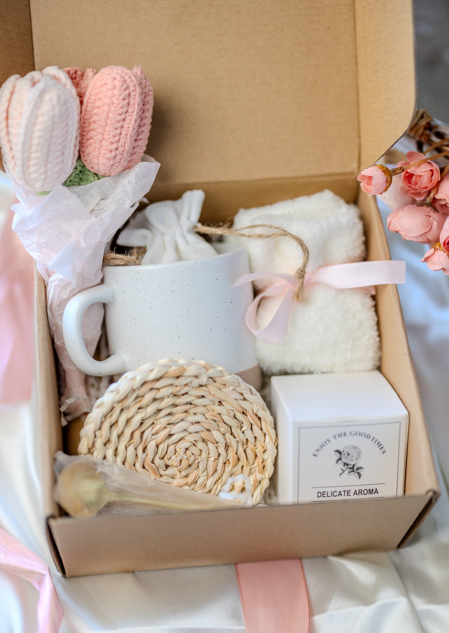 Self Care Gift Box for Women – Cozy “Hug in a Box” Care Package | Encouragement & Holiday Gift
