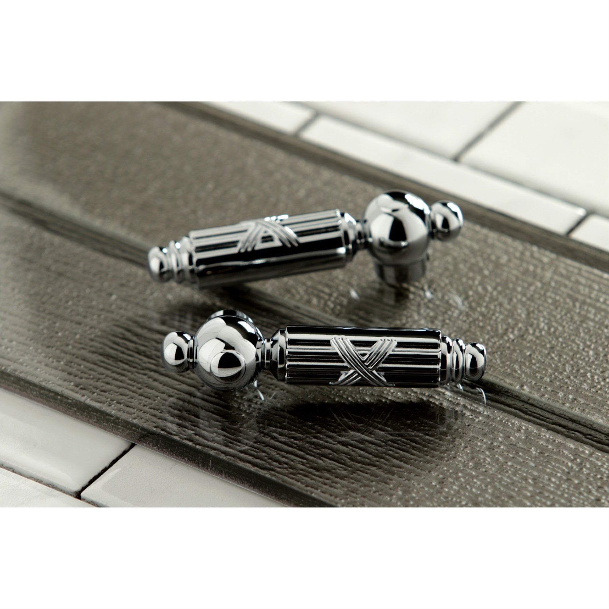 Gourmetier GS2791GLBS Widespread Kitchen Faucet with Brass Sprayer  Polished Chrome