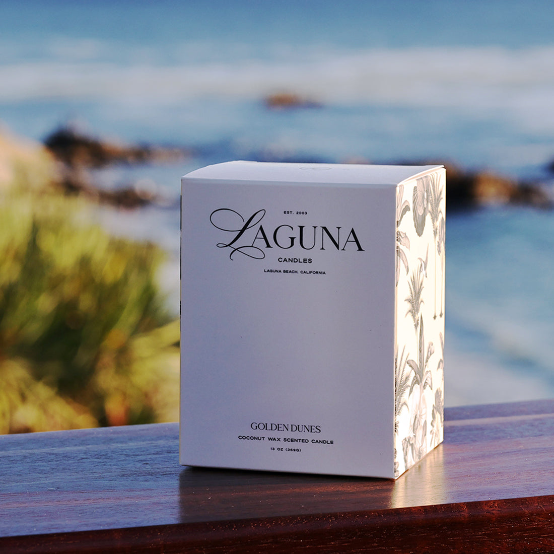Golden Dunes Luxury Candle | Citrus Amber Cedarwood Scent