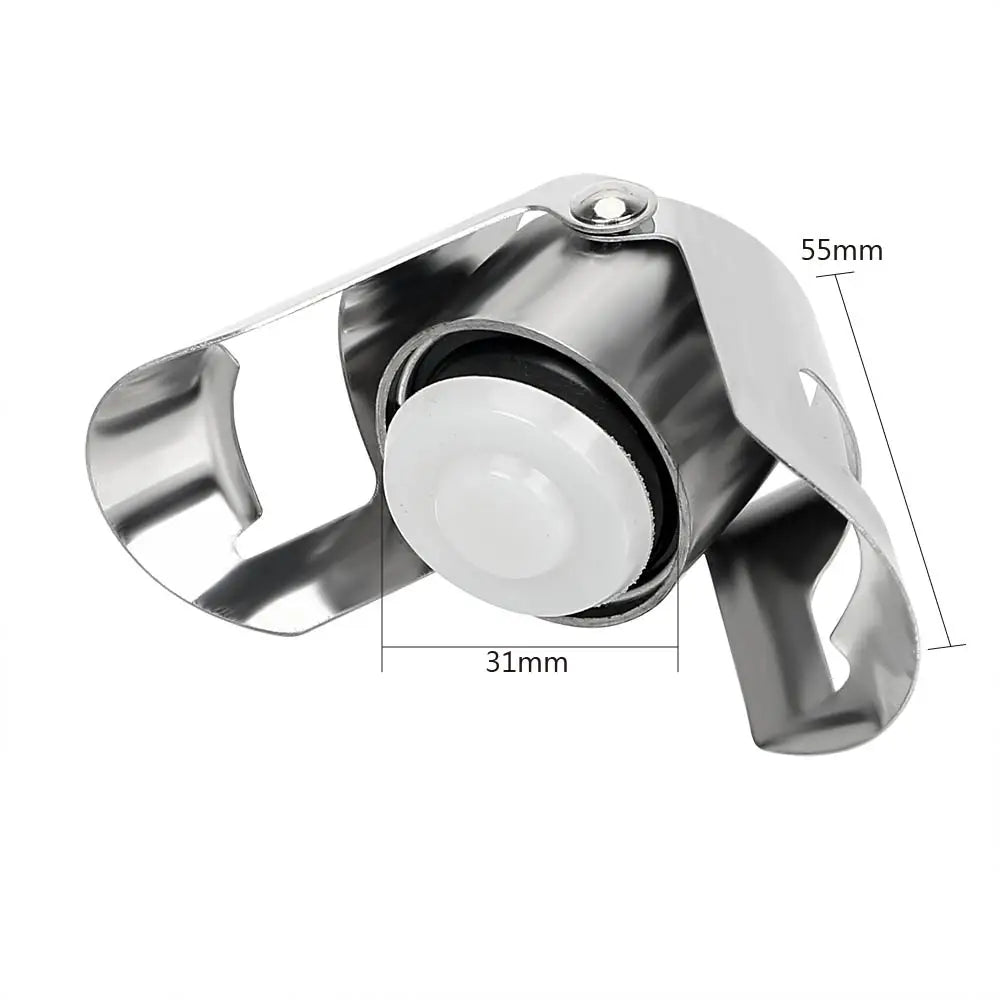 1PC Stainless Steel Champagne Sparkling stopper Wine Bottle Stopper Sealing Bottle Cap Wine Beer Bottle Cork Plug Bar Tools