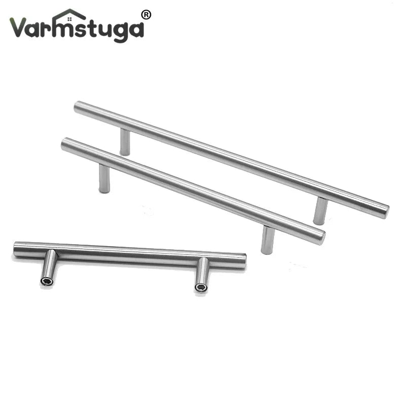 Modern Stainless Steel Kitchen Door Cabinet T Bar Handle Pull Knob Cabinet Knobs Furniture Handle Cupboard Drawer Handle