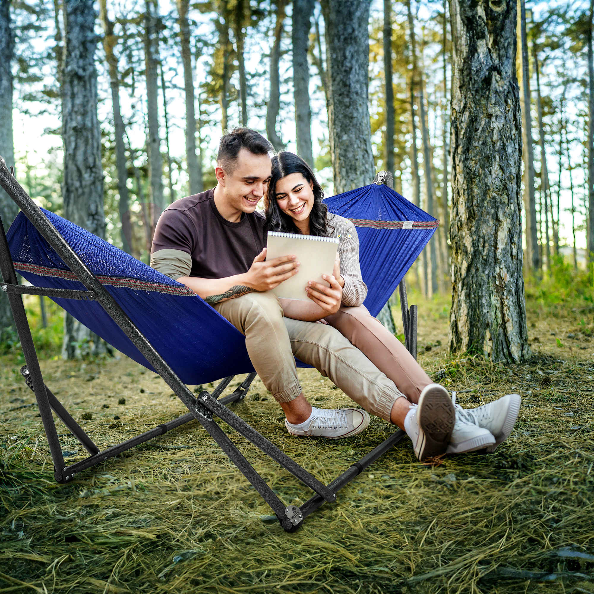 Tranquillo Universal Hammock with Medium Size Stands for Ultimate Relaxation - Ideal Universal Hammock Stands - Medium Size