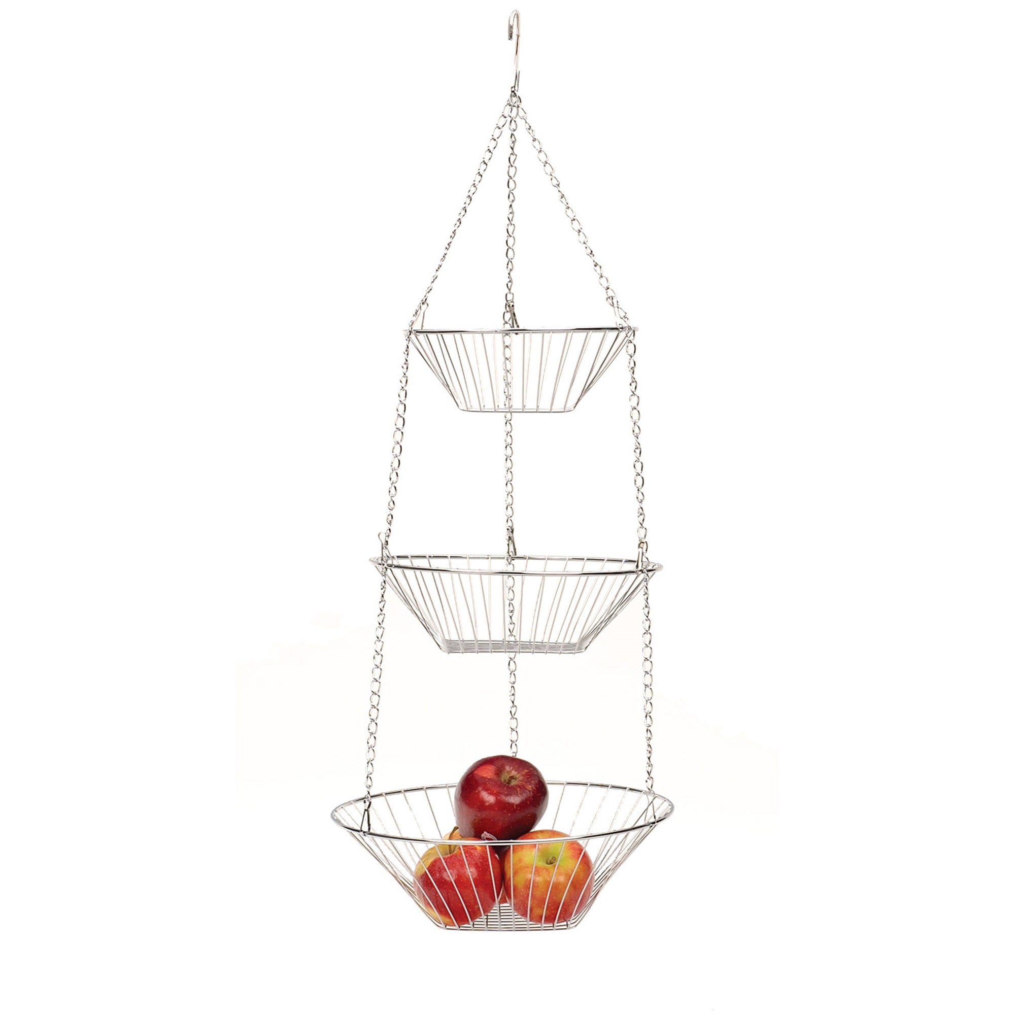 Rsvp International Wire Hanging Basket - Chrome