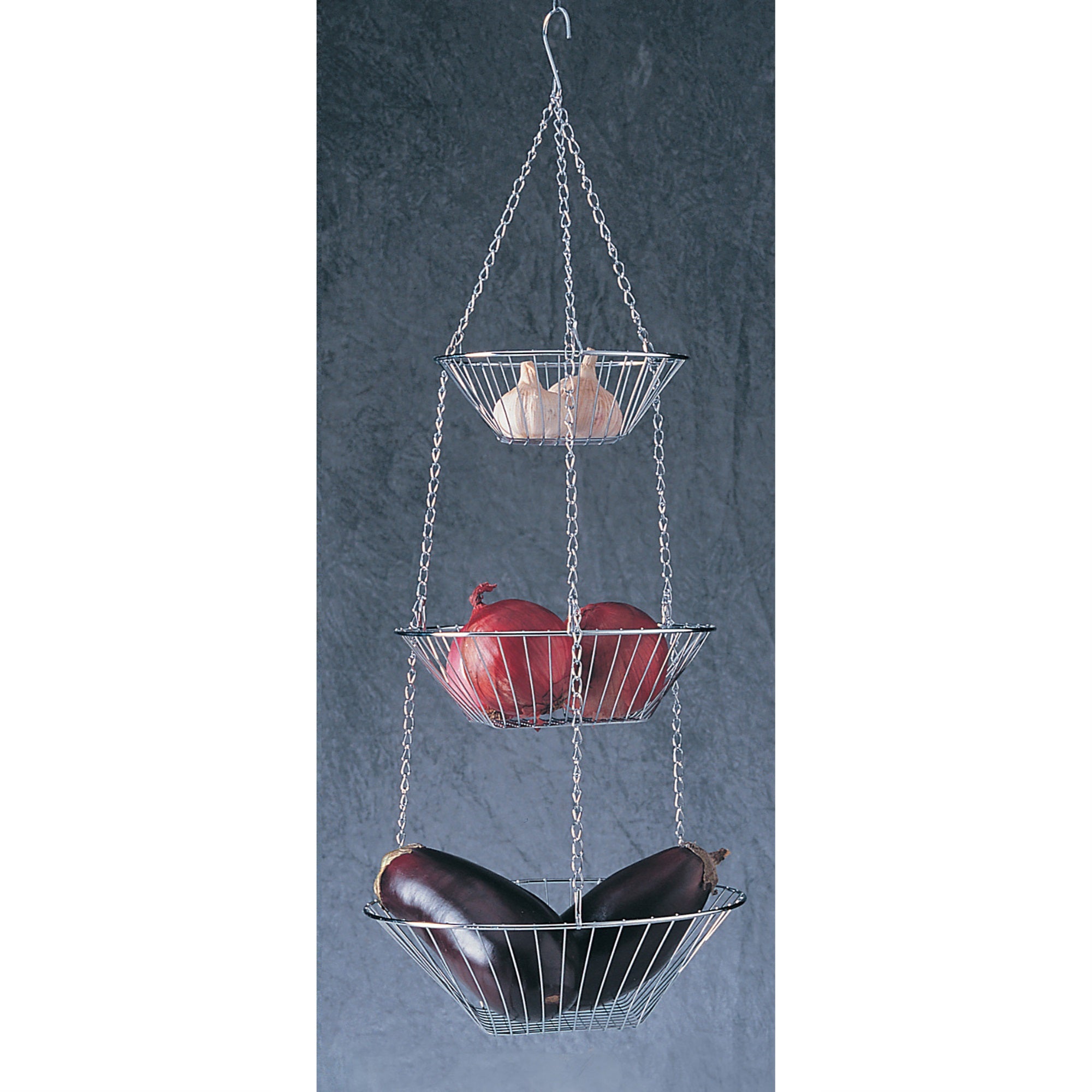 RSVP International Wire Hanging Basket - Chrome