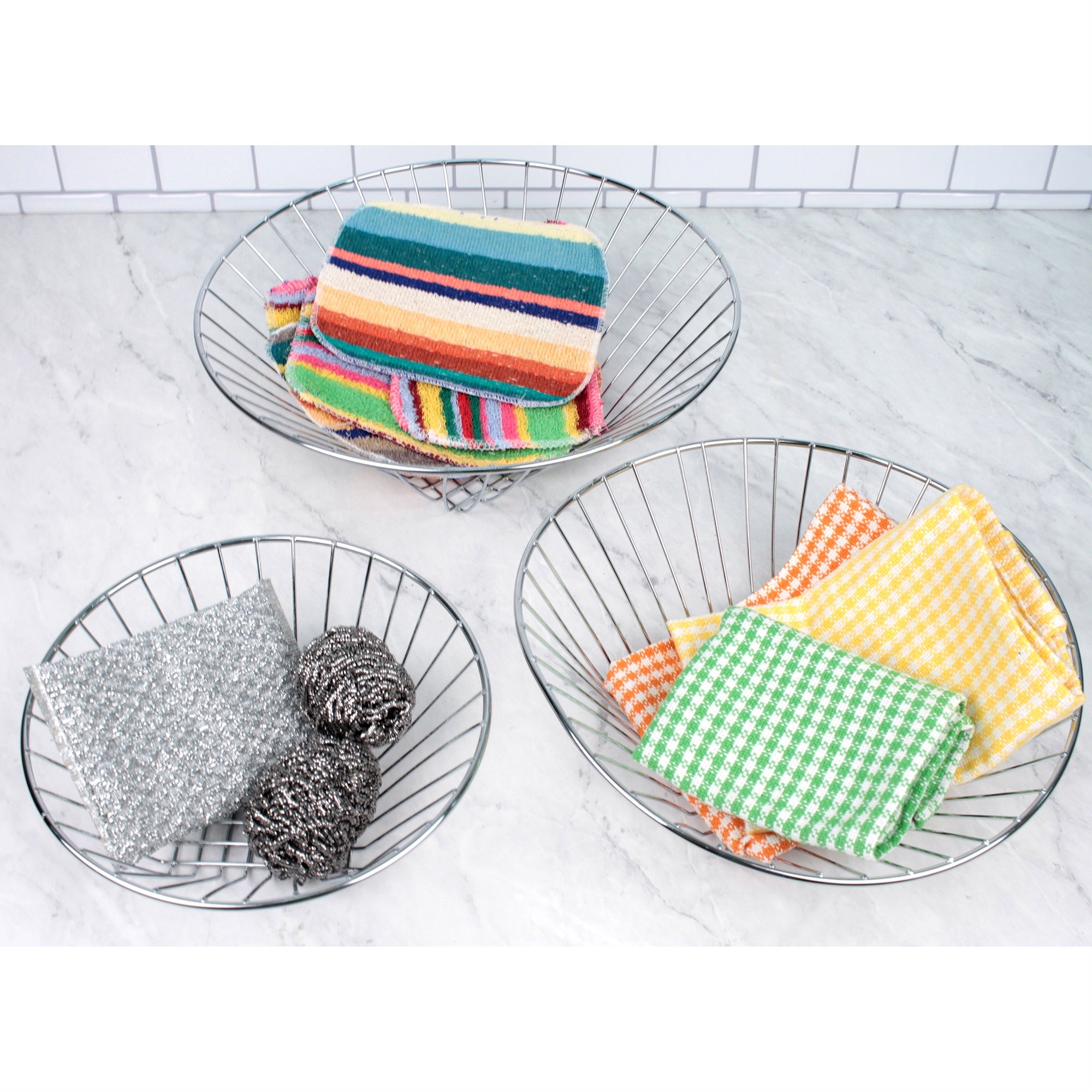 RSVP International Wire Hanging Basket - Chrome