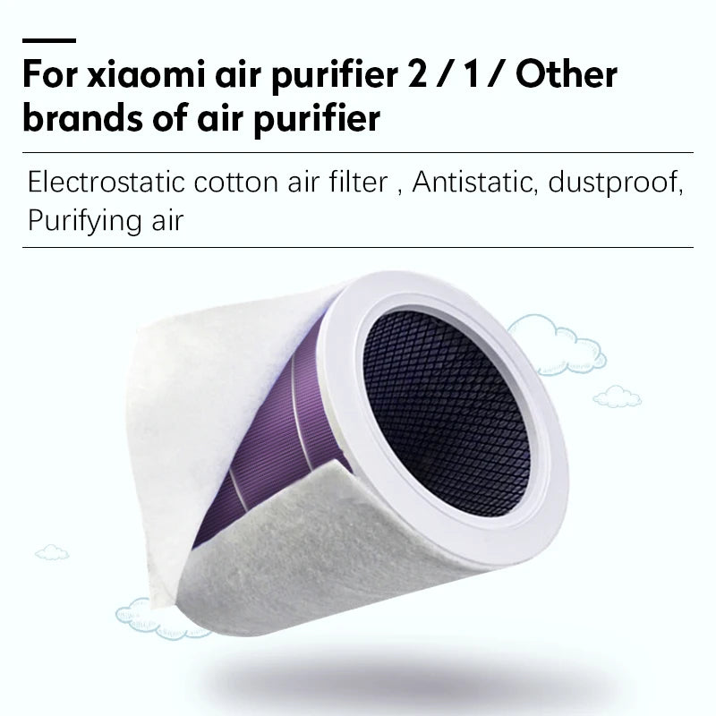 10 PCS Electrostatic Cotton Anti-dust Air purifier Filter for xiaomi mi 1/2/2S hepa air filter Universal Air purifier PM2.5