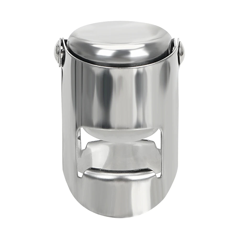 1PC Stainless Steel Champagne Sparkling stopper Wine Bottle Stopper Sealing Bottle Cap Wine Beer Bottle Cork Plug Bar Tools