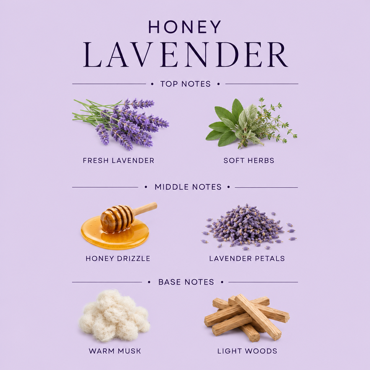 Honey Lavender 3-Wick Candle
