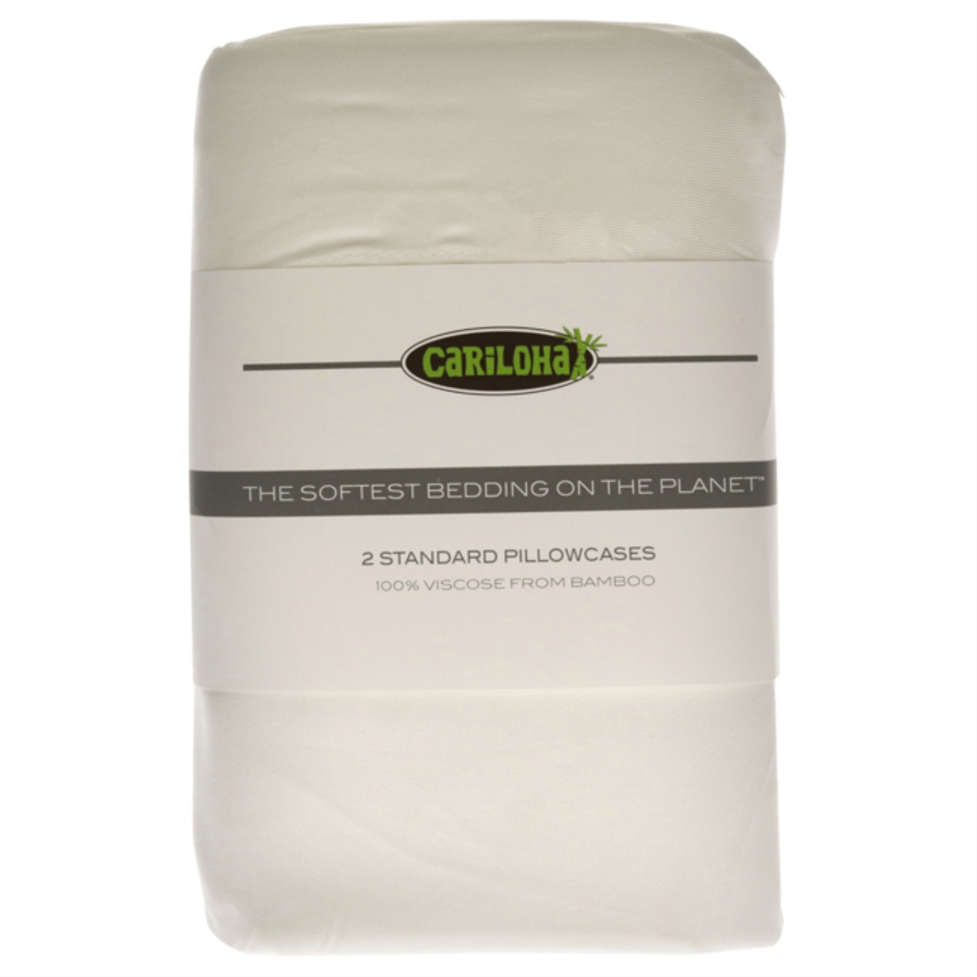 Classic Bamboo Pillowcase Set - White-Standard By Cariloha For Unisex - 2 Pc Pillowcase