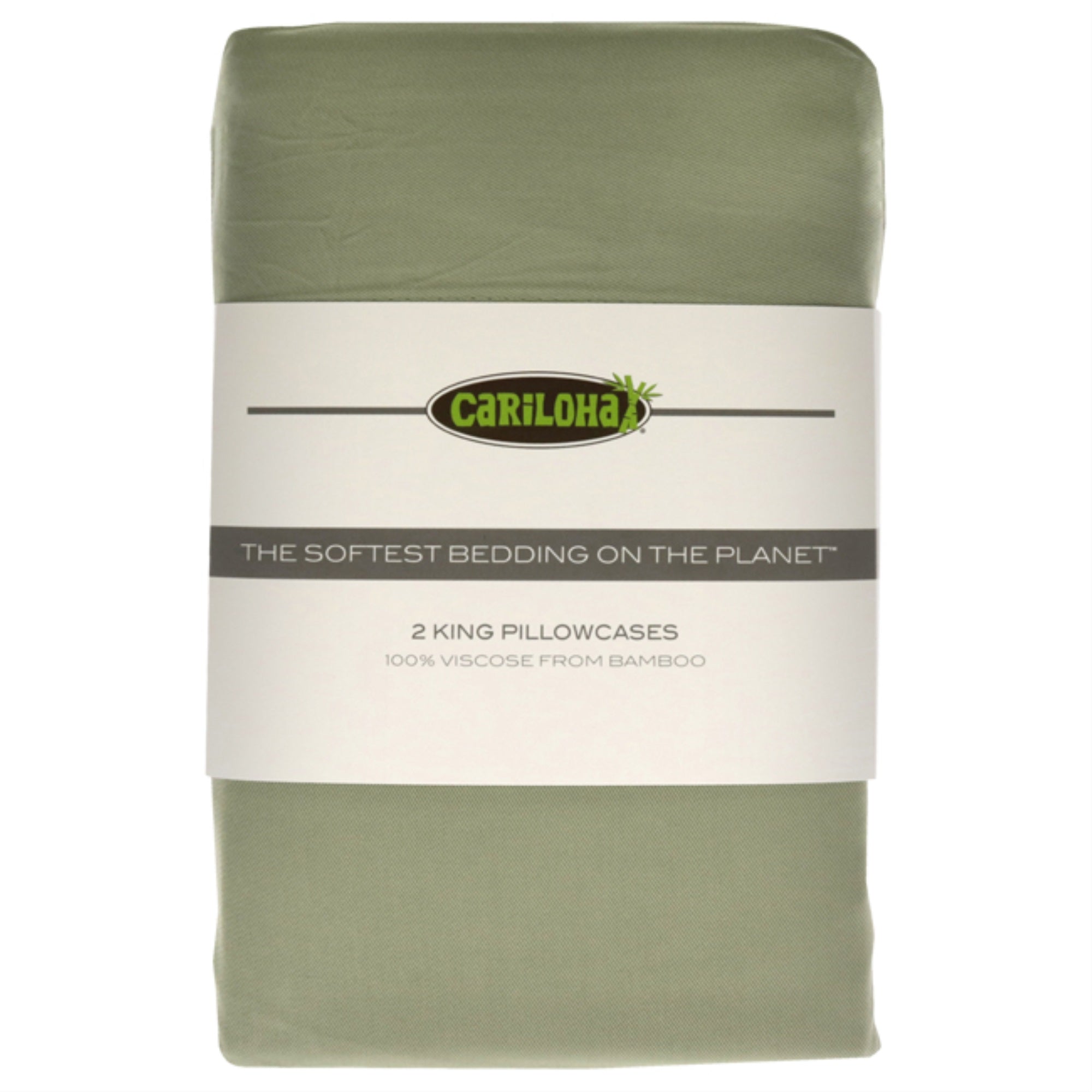 Classic Bamboo Pillowcase Set - Sage-King By Cariloha For Unisex - 2 Pc Pillowcase