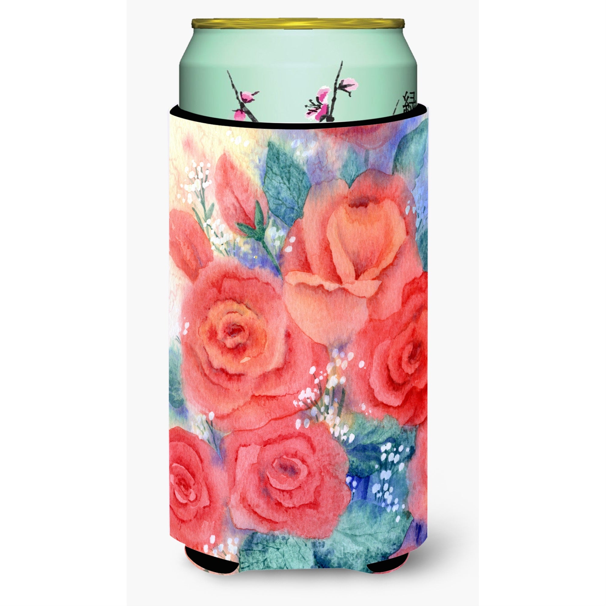 'Caroline'S Treasures Roses Tall Boy Koozie Hugger, Multicolor''