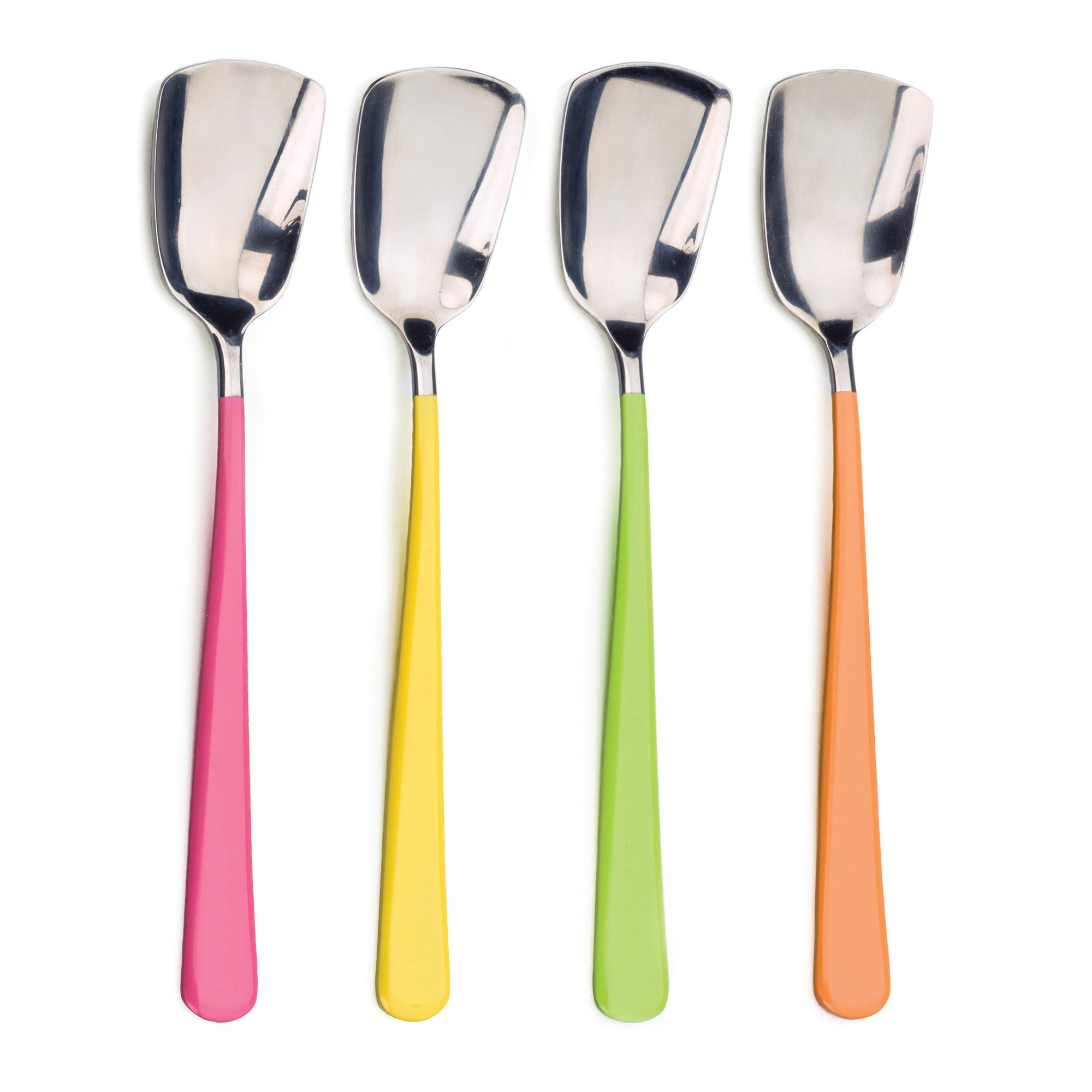 Rsvp Intl Ice Cream Spoons, Mixed Colors (Set Of 4)