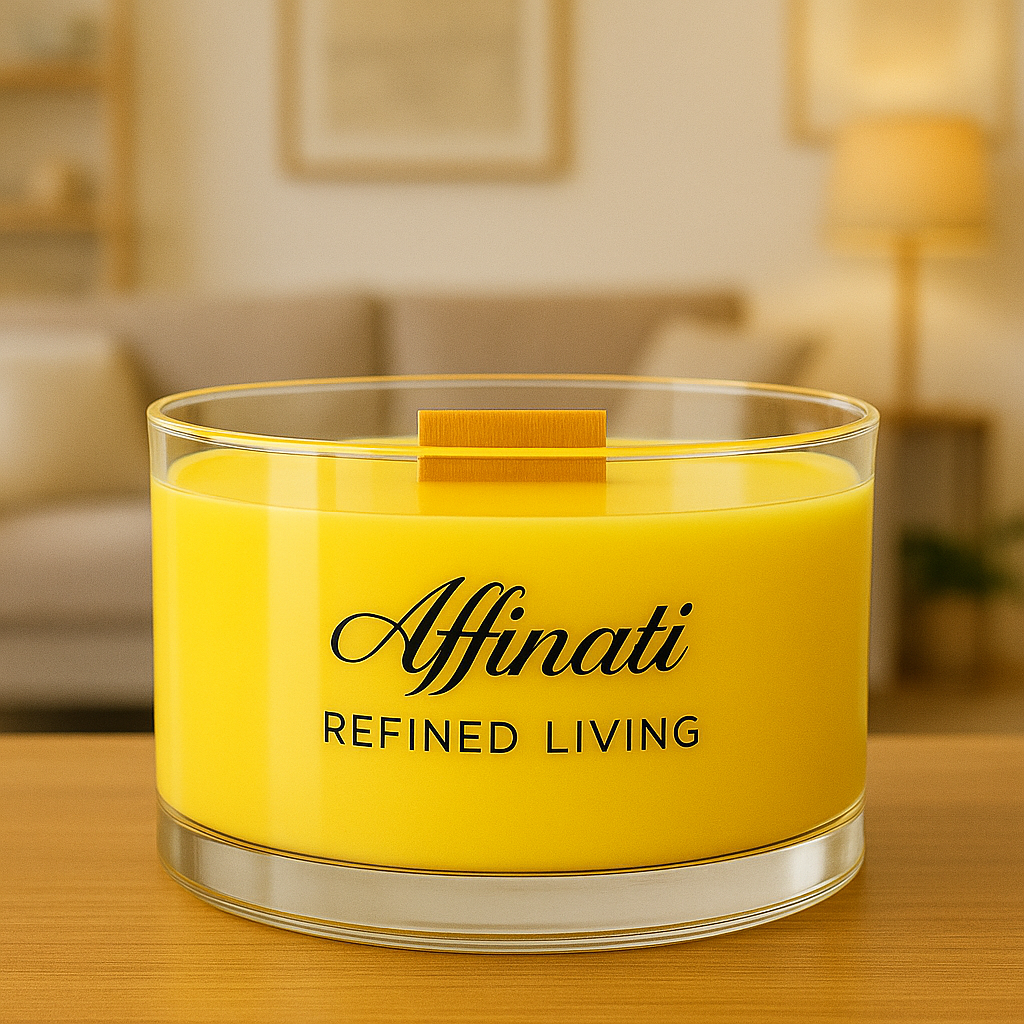 Golden Paloma Wooden Wick Candle – Luxury 13 oz Soy Blend | Affinati