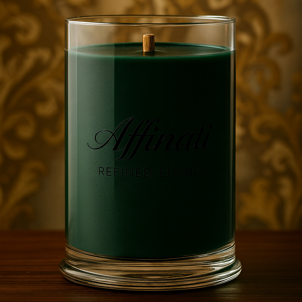 Winter Spruce Wooden Wick Candle – Luxury 21 oz Soy Blend | Affinati