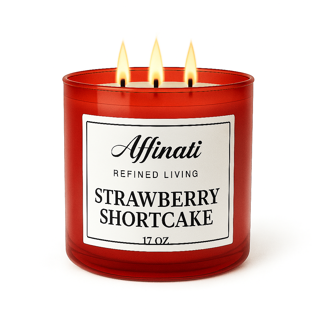 3-Wick Strawberry Shortcake Candle