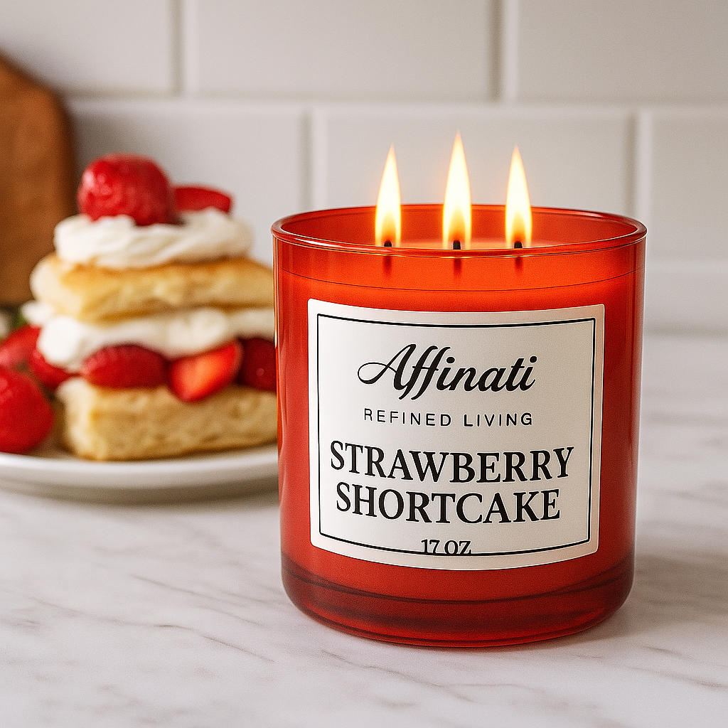 3-Wick Strawberry Shortcake Candle
