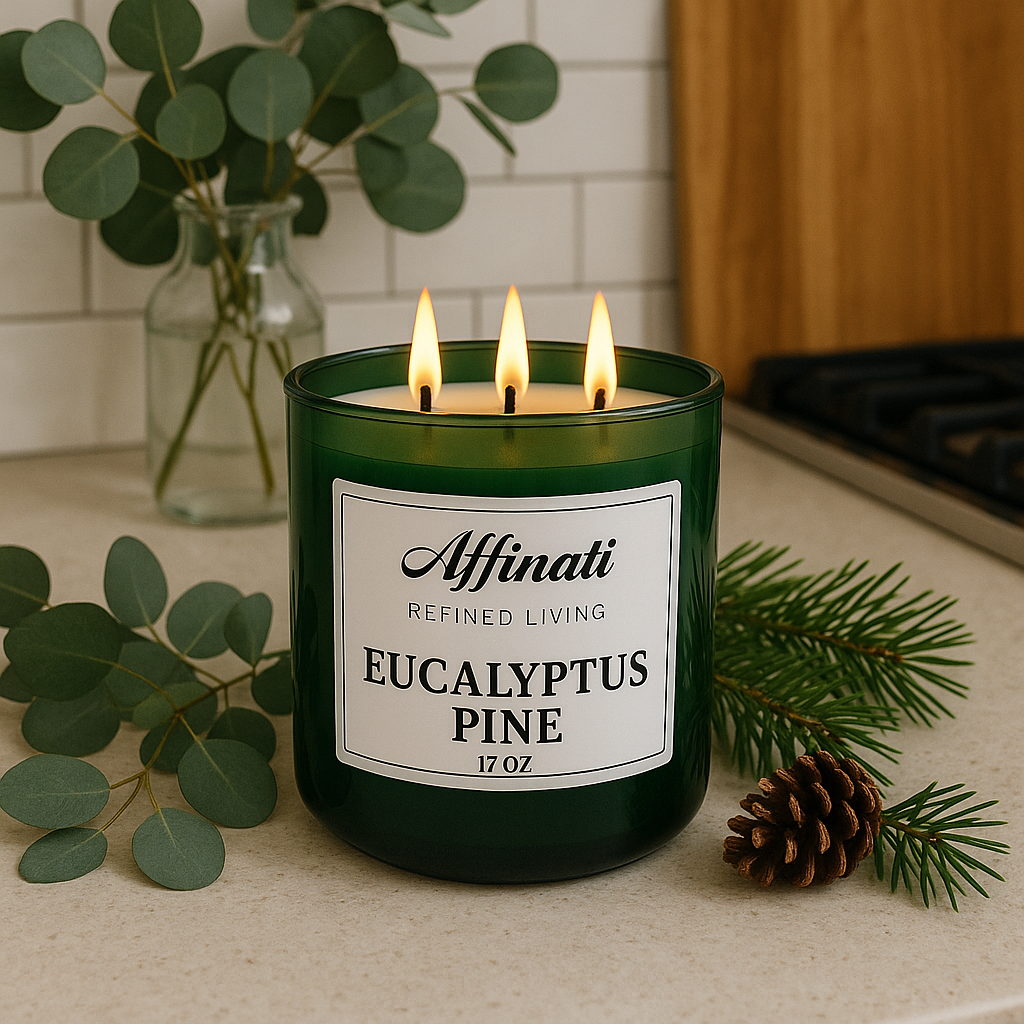3-Wick Eucalyptus Pine Candle