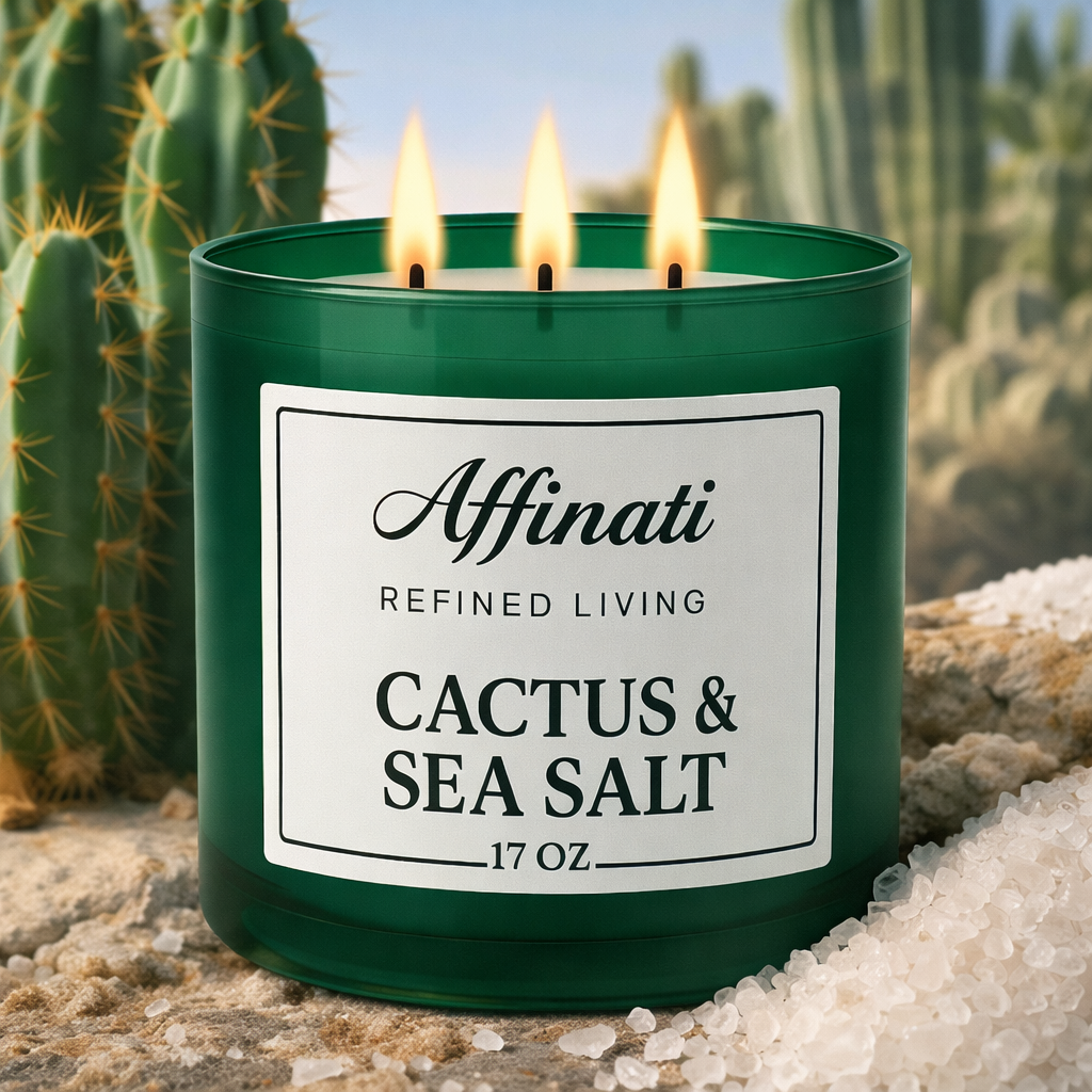 3-Wick Cactus & Sea Salt Candle