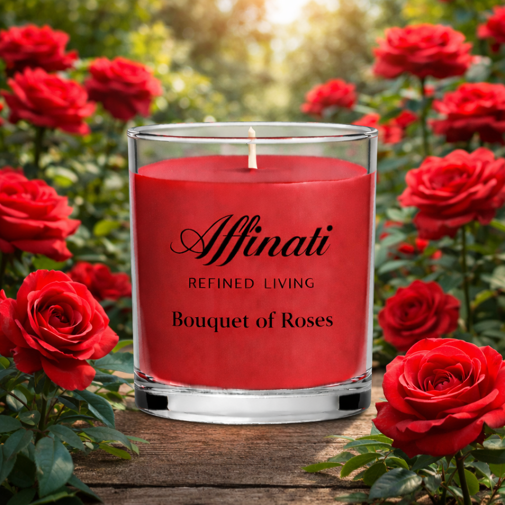 Bouquet of Roses Mini Candle