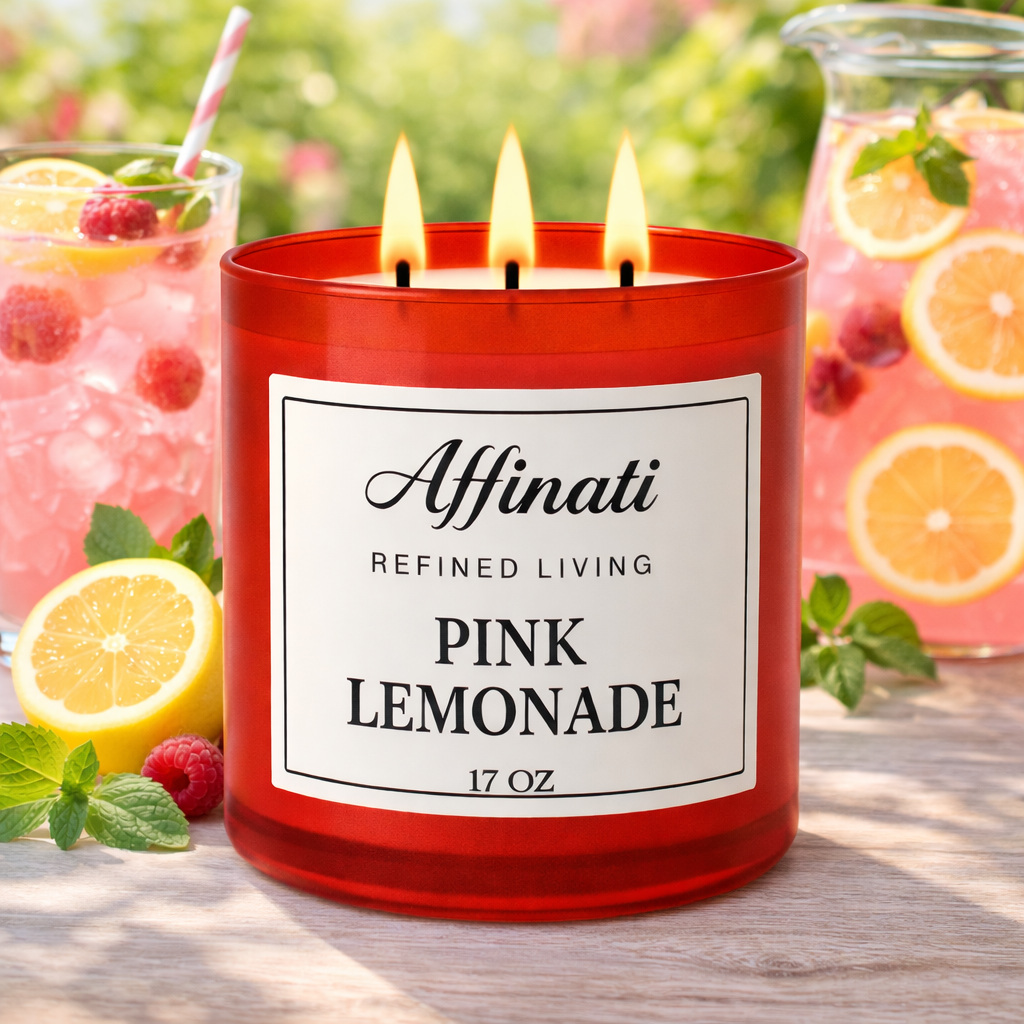 3-Wick Pink Lemonade Candle