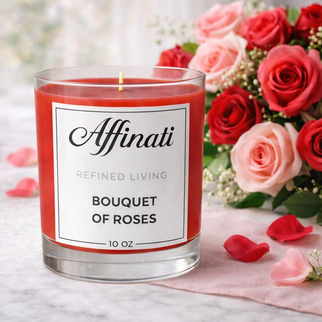 Bouquet of Roses Original Candle