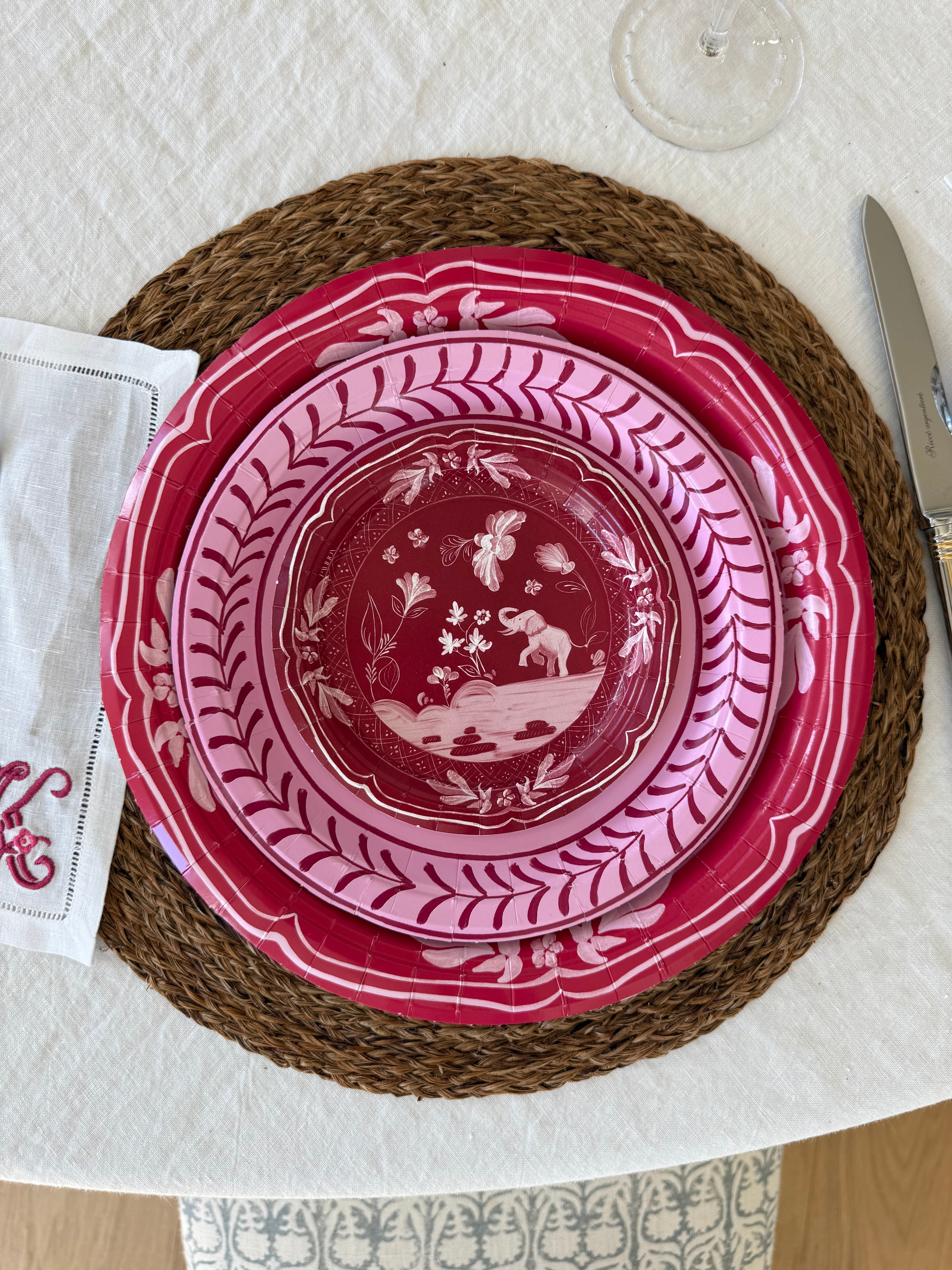 Tuscaloosa Elephant Mini Hors d'oeuvre Collegiate Paper Plates - 50 pack