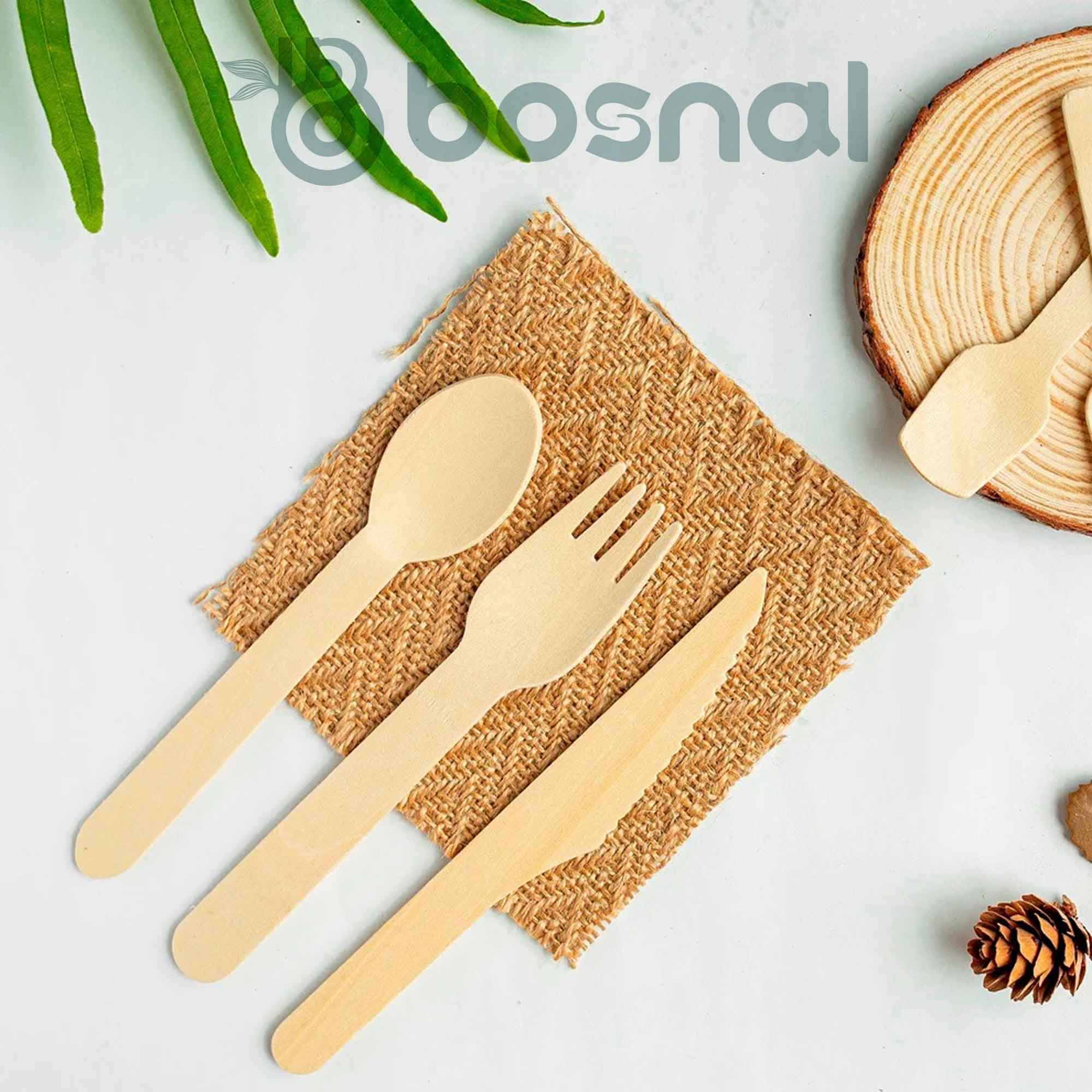 Bosnal – Sugarcane Bagasse Compostable 10 inch Round Plates with 32 Oz Bowls and Cutlery