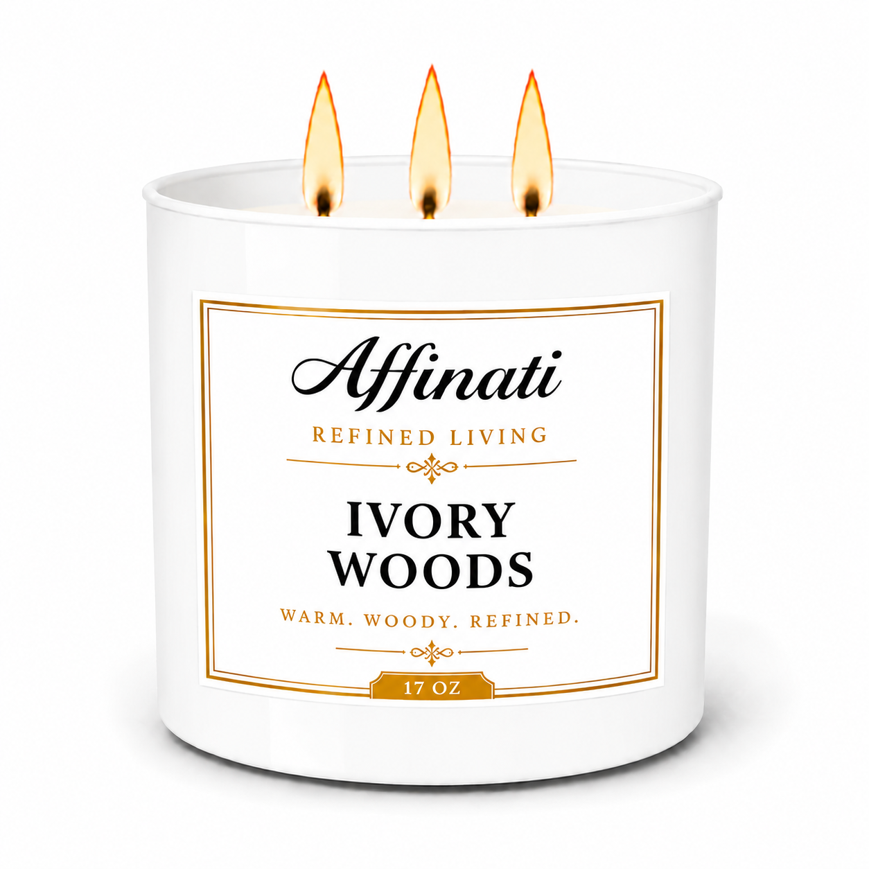 Ivory Woods 3-Wick Candle