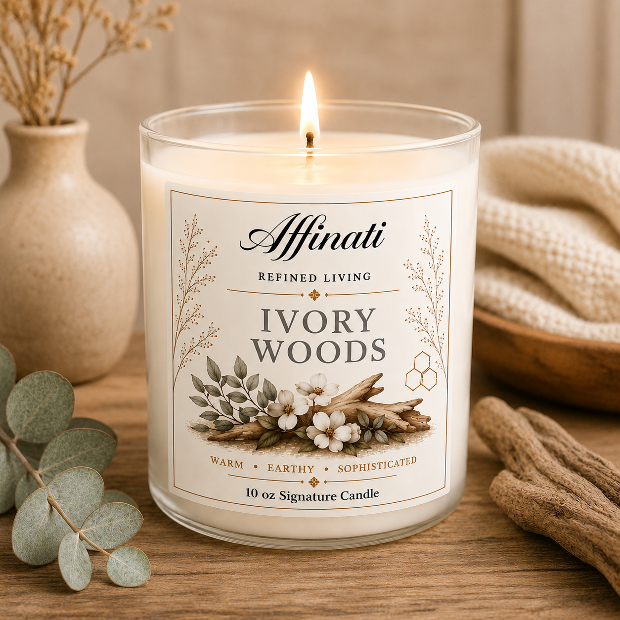 Ivory Woods Signature Candle