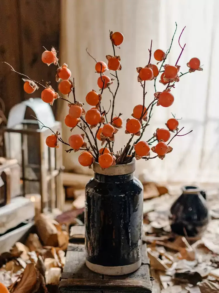 Autumn Persimmon Branch – 34.6"