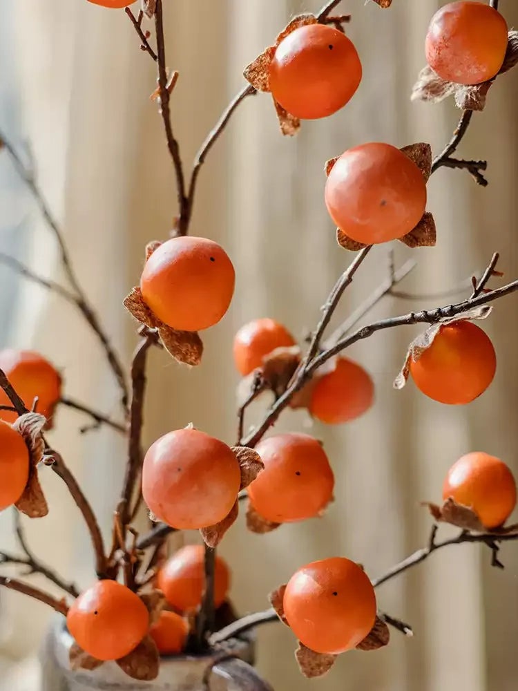 Autumn Persimmon Branch – 34.6"