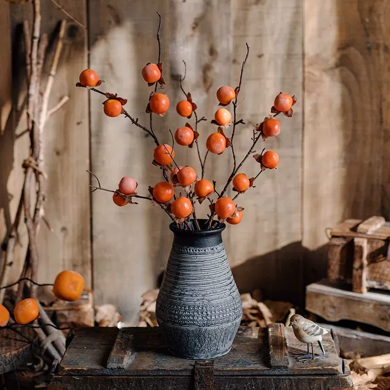 Autumn Persimmon Branch – 34.6"