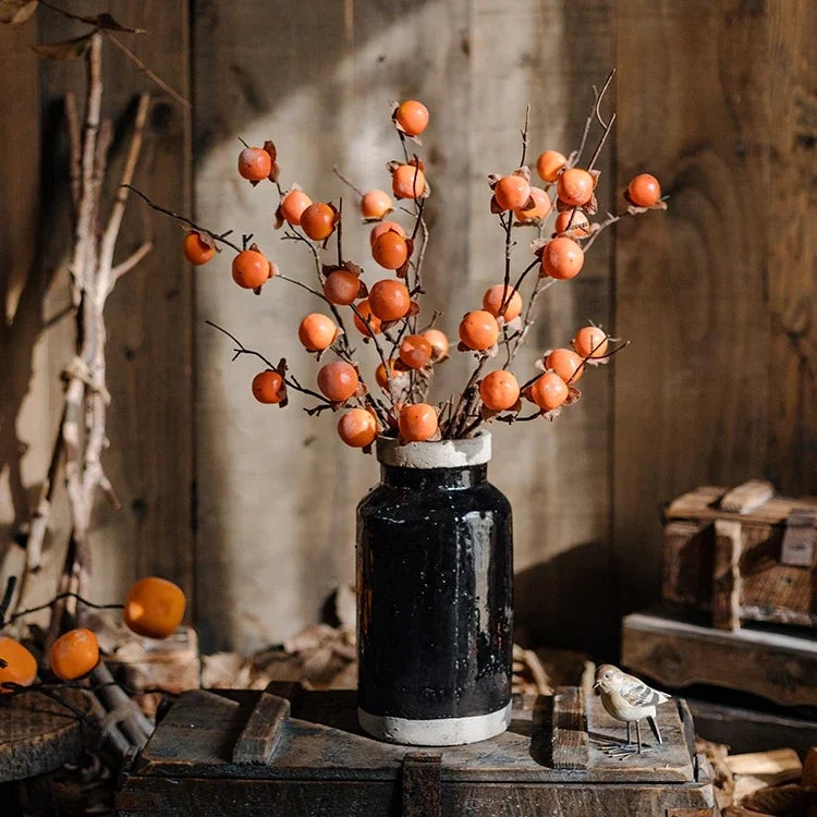 Autumn Persimmon Branch – 34.6"