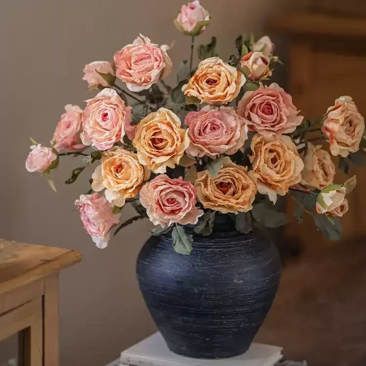 Antique Garden Rose Spray – 28.3"