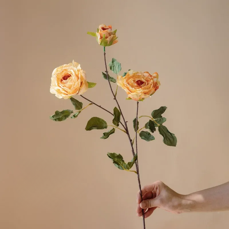Antique Garden Rose Spray – 28.3"