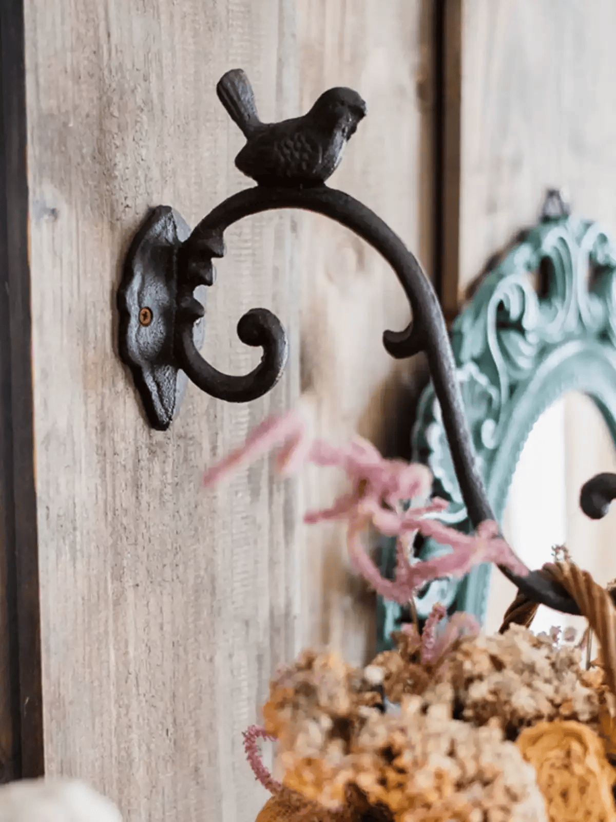 Rustic Cast Iron Bird Wall Hook