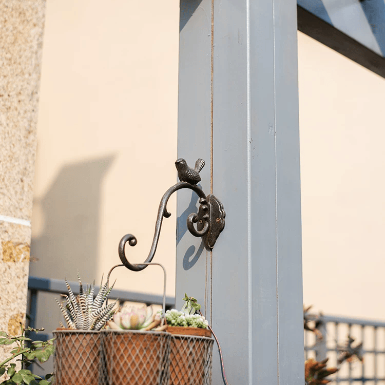 Rustic Cast Iron Bird Wall Hook