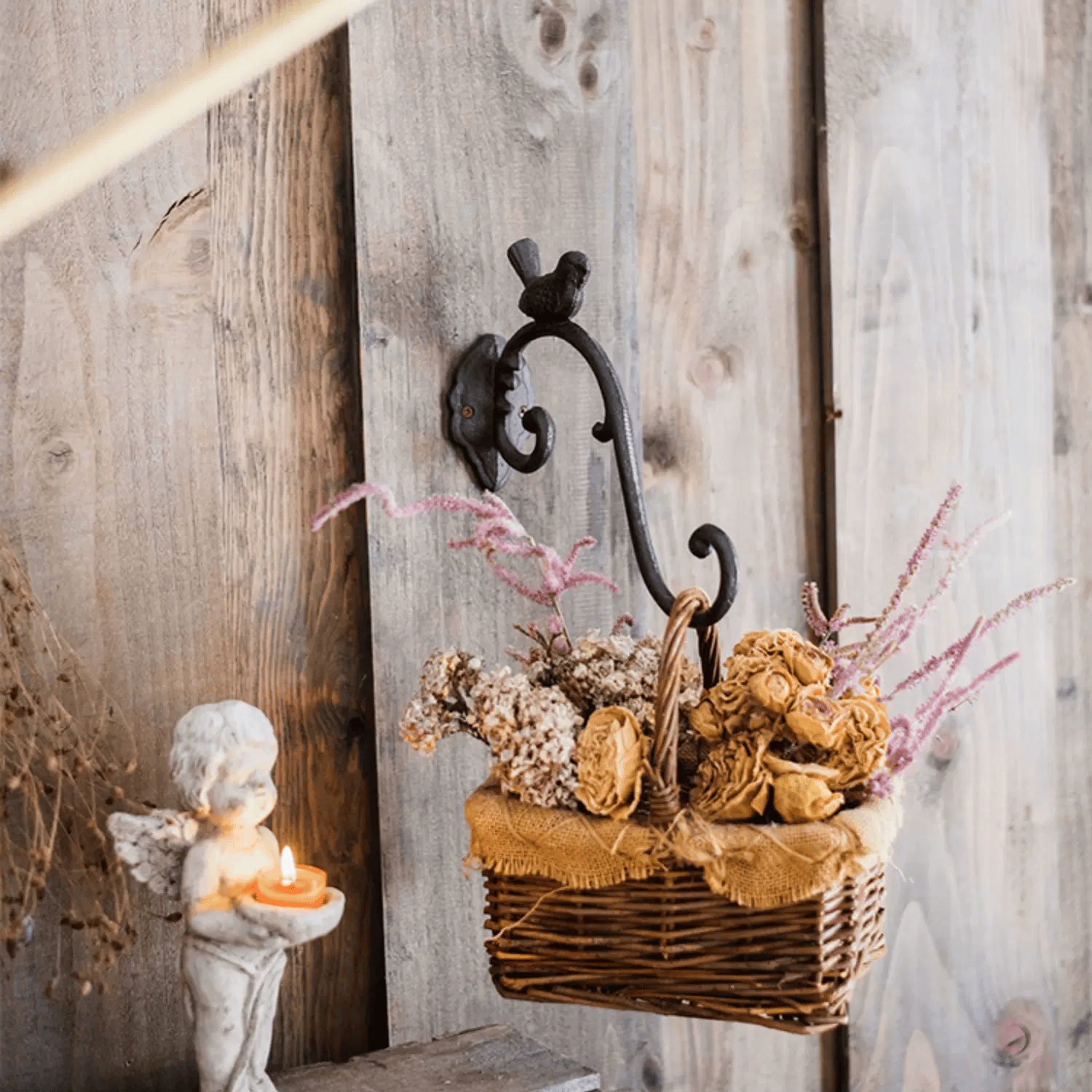 Rustic Cast Iron Bird Wall Hook