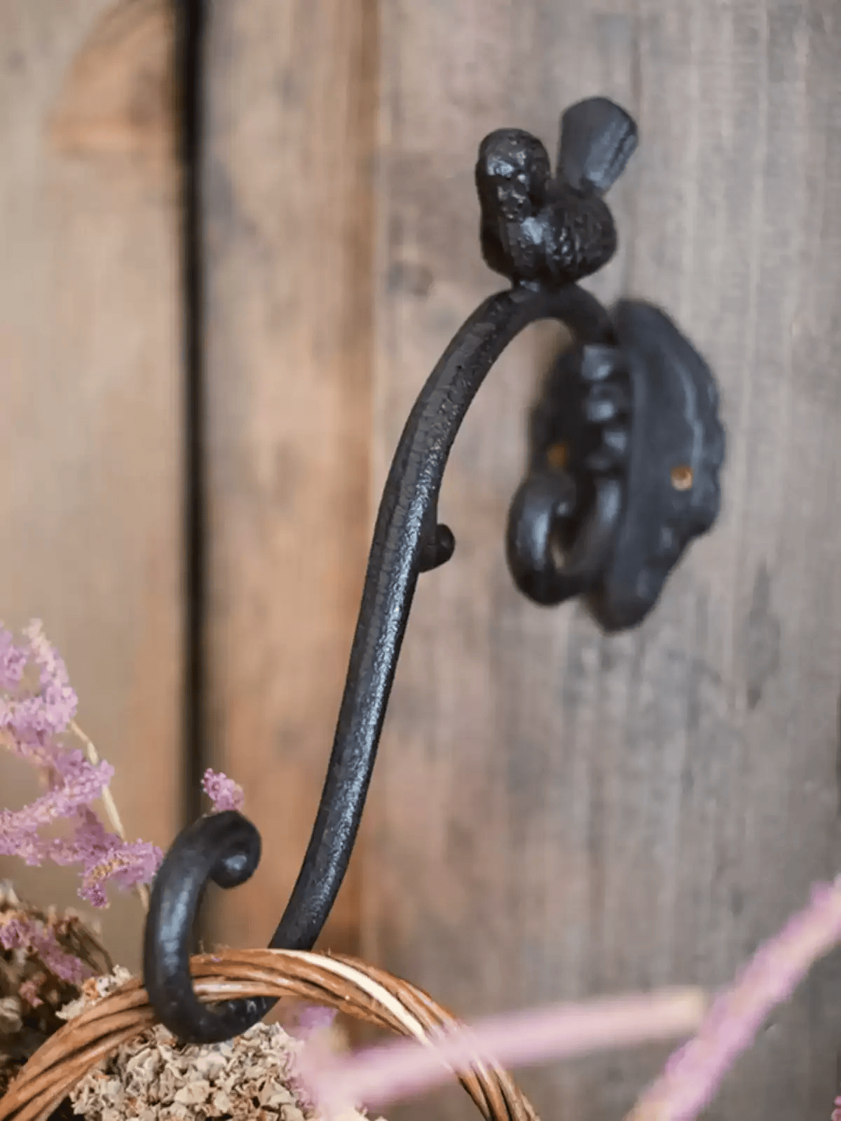 Rustic Cast Iron Bird Wall Hook