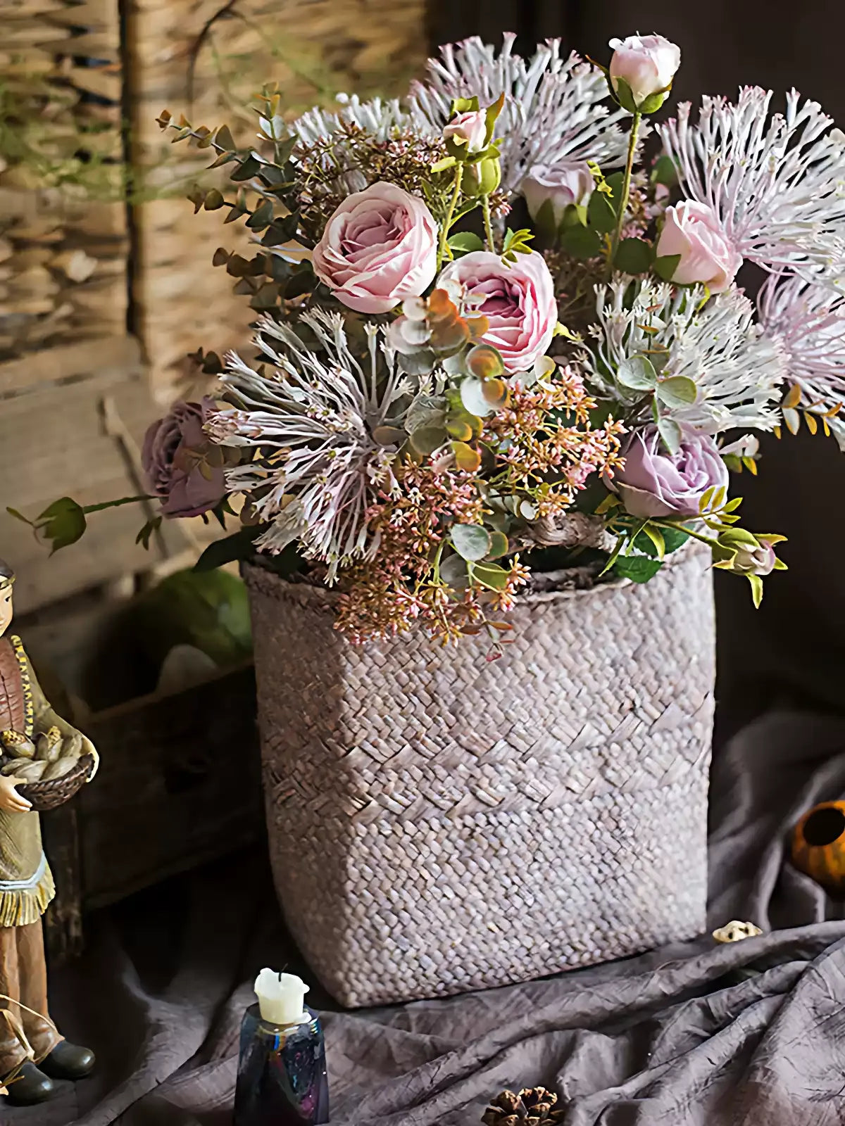 Rustic Lavender Bloom Bouquet – 18.9" Tall