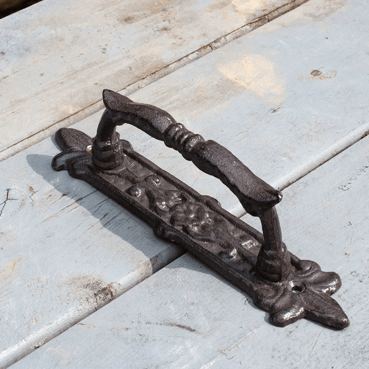 French Country Cast Iron Door Handle