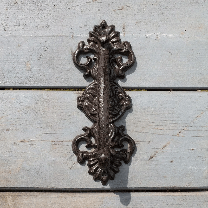 French Country Cast Iron Door Handle