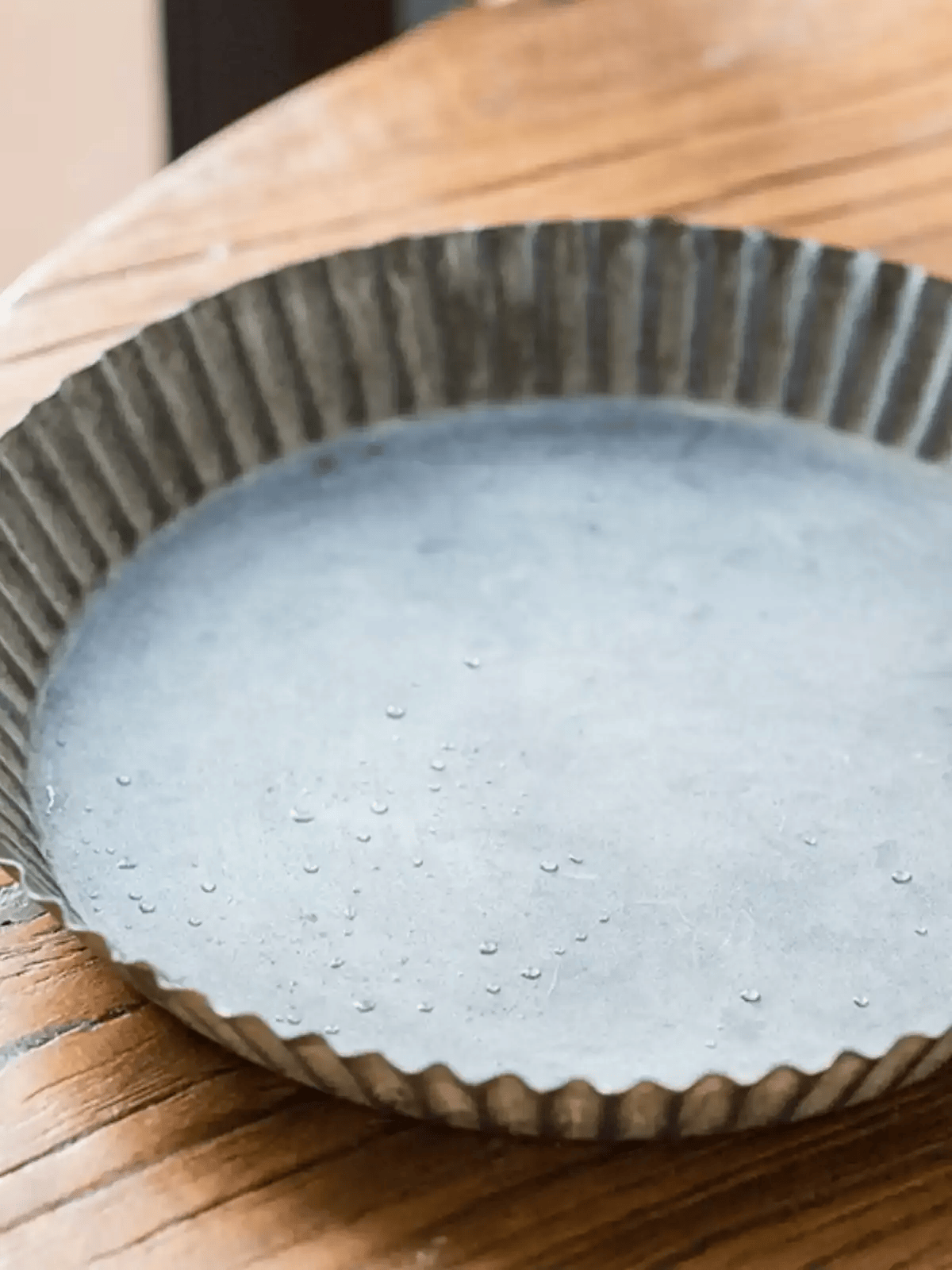 Rustic Fluted Metal Tray