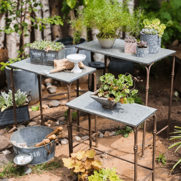 Backyard Metal Plant Stands