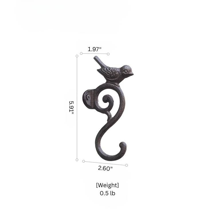 Perched Bird Decorative Hanging Hook