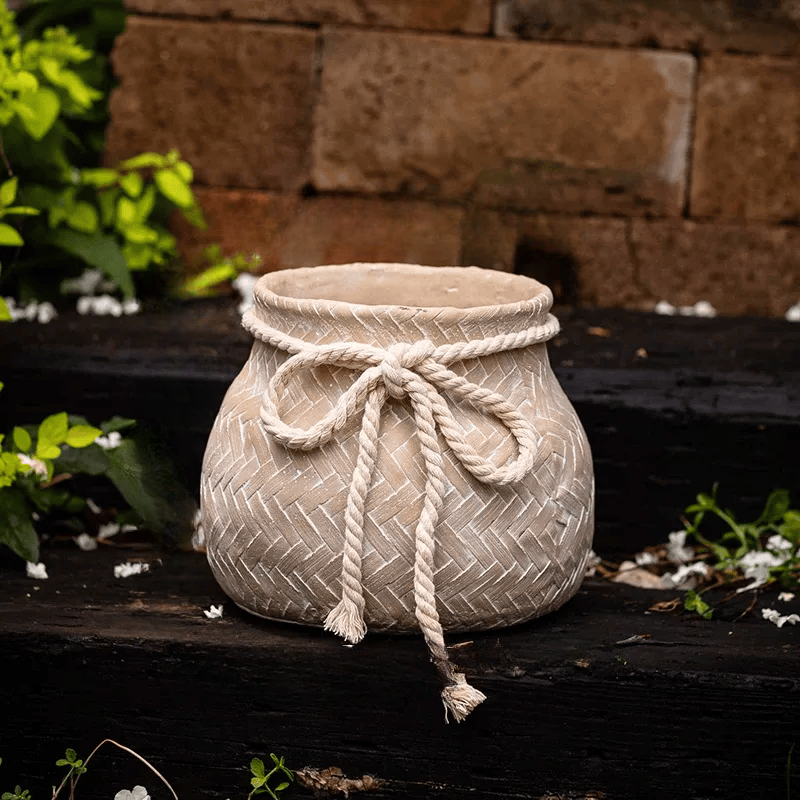 Garden Sack Cement Planter