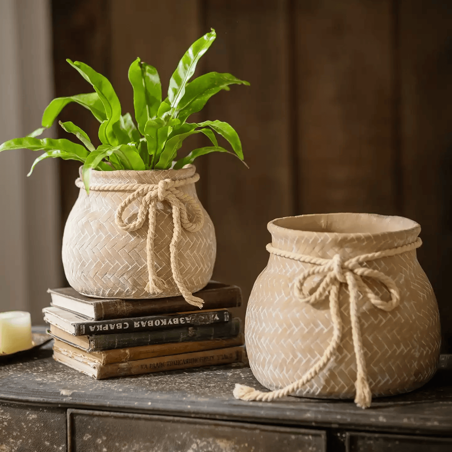 Garden Sack Cement Planter