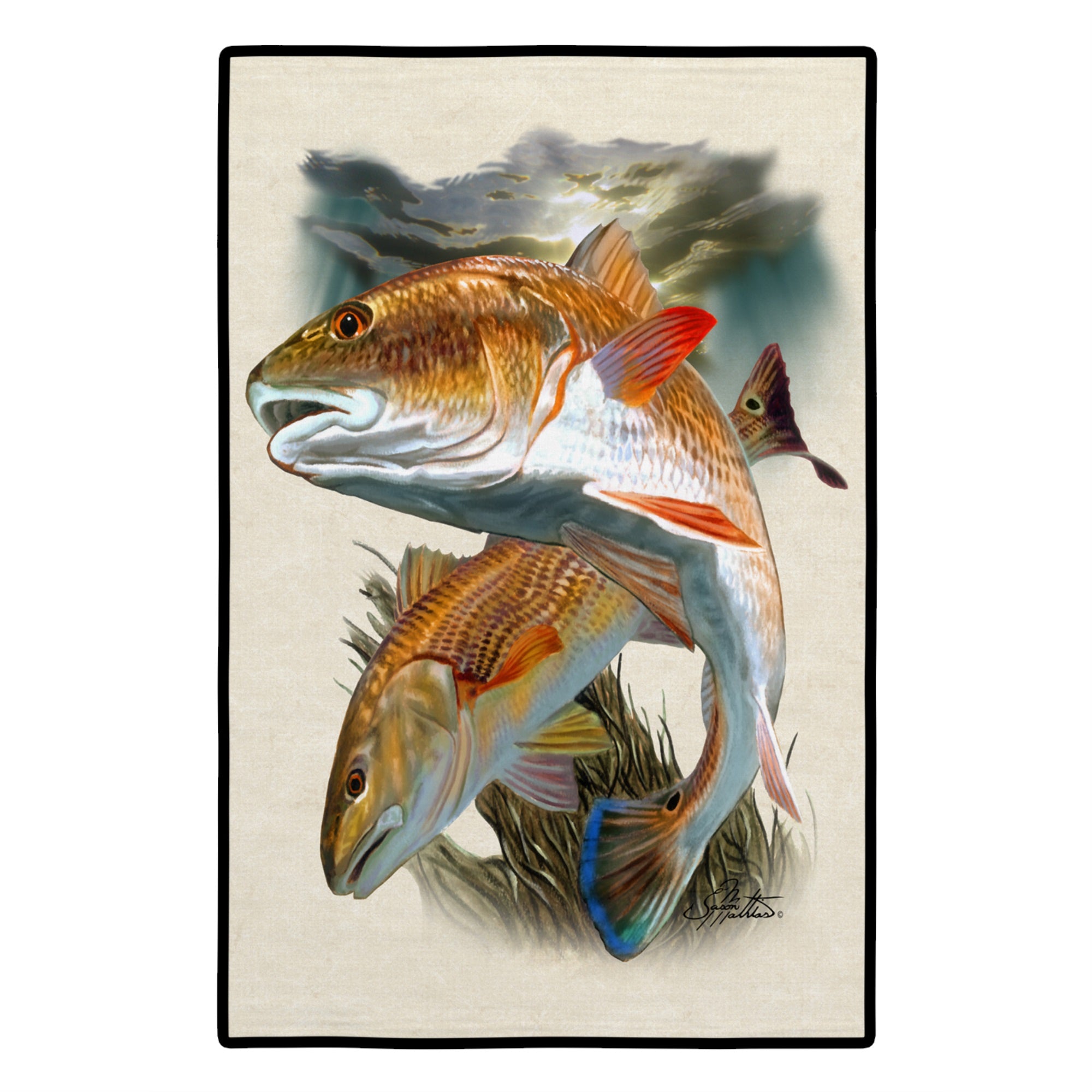 Red Fish Indoor Or Outdoor Mat 24X36 Jma2007Jmat