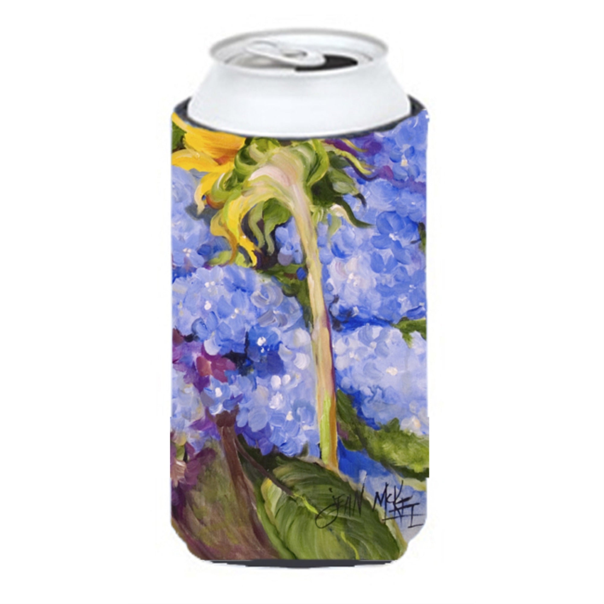 Hydrangea And Sunflower Tall Boy Beverage Insulator Hugger Jmk1174Tbc